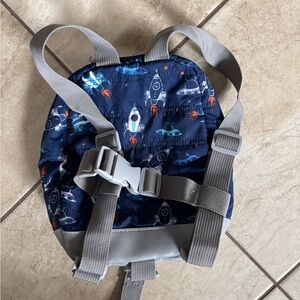 NUBY harness leash backpack for toddlers space themed